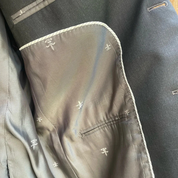 Franco‎ Lanzetti Dark Grey Men’s Blazer Sport Coat 44L excellent condition - Picture 6 of 14